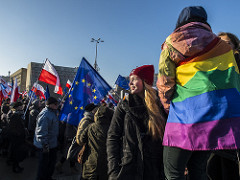 #KOD demonstration in Warsaw against surveillance law and recent government policy